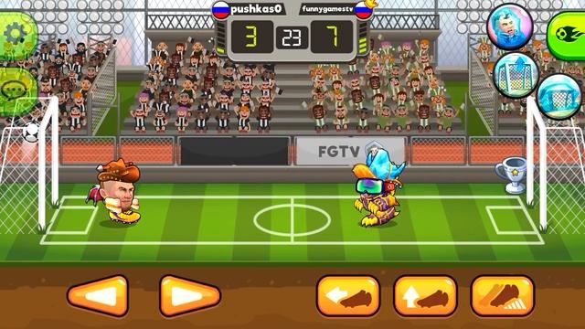 Футбольный Бычара ОЧЕНЬ сложный соперник в игре Голова Мяч 2 Крутая мультик игра head ball 2 смотреть онлайн