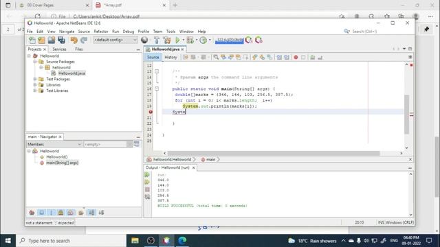 #10 ARRAYS | TERM 2 | INFORMATION TECHNOLOGY CLASS--12| IT 802|UNIT-3 FUNDAMENTALS OF JAVA смотреть онлайн