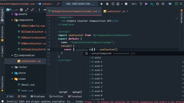 #7 Utilizando Vue Composition API para refactorizar el componente Counter - Curso Vue 3 смотреть онлайн
