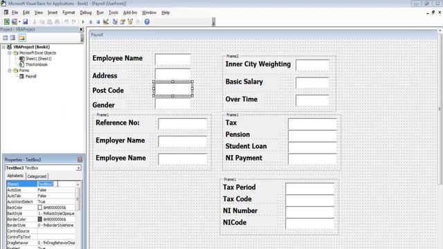 How to create Payroll Systems in Excel using VBA - Tutorial 1 смотреть онлайн