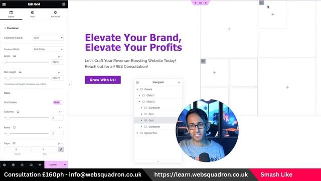 Hero Banner Flex and Grid Team - Elementor Pro Wordpress Tutorial смотреть онлайн