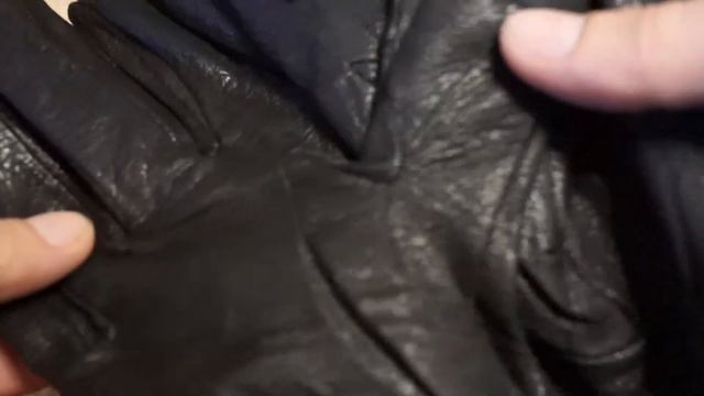 Мужские перчатки Vogue Gloves черные из оленьей кожи смотреть онлайн