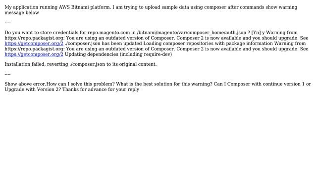 Magento: How to solve Magento 2 with composer 2 version error when sample data install? смотреть онлайн
