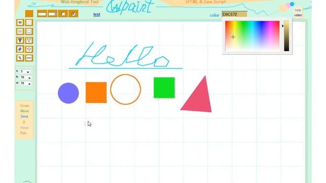 Graphical Web Paint tool http://htmltools.org смотреть онлайн