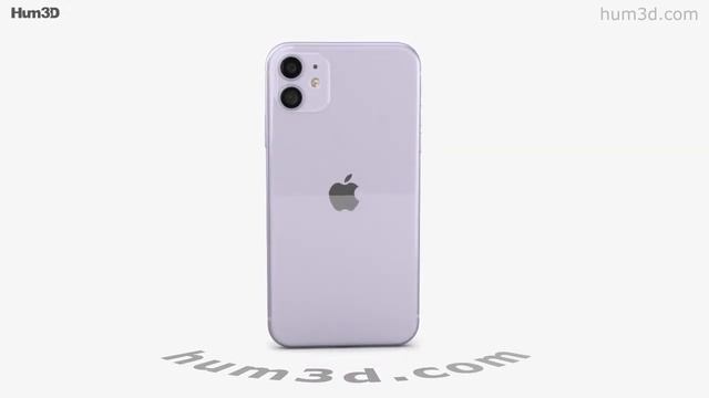 Apple iPhone 11 Purple 3D model by Hum3D.com смотреть онлайн