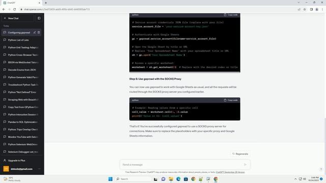 How to get python gspread to use a SOCKS proxy server for connections смотреть онлайн