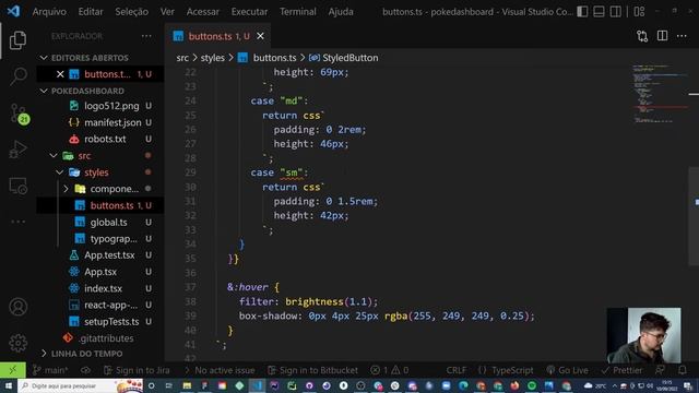 Criando um Projeto com Styled Components e Typescript - Botões - 4 смотреть онлайн