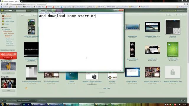 How to change Windows 7 64-bit Start button ( orb ) - Tutorial смотреть онлайн