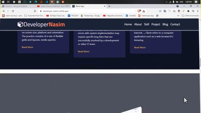 Personal Portfolio Website with Source Code | REACT | JavaScript | Front-End / Responsive website смотреть онлайн
