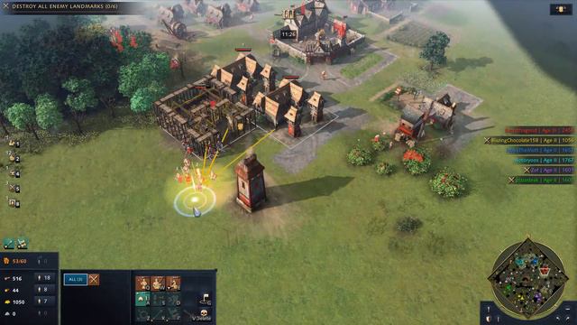 Age of Empires IV: HRE 15 minute Infantry Push (3v3) смотреть онлайн