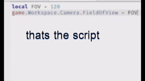 How to do a FOV script on roblox studio...