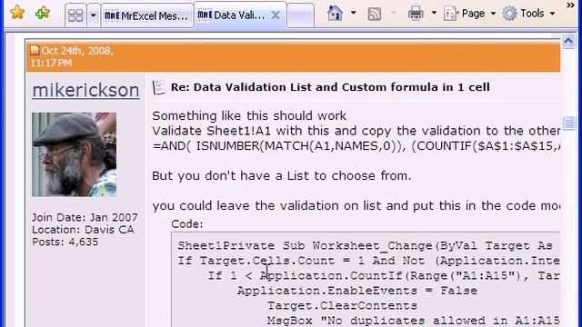 Excel MT #143: VBA: Avoid Data Validation 1 Rule Limit смотреть онлайн