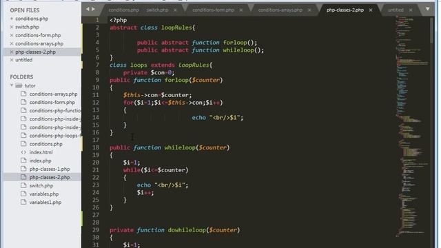 PHP- Lesson 14 Abstract Classes Inheritance смотреть онлайн