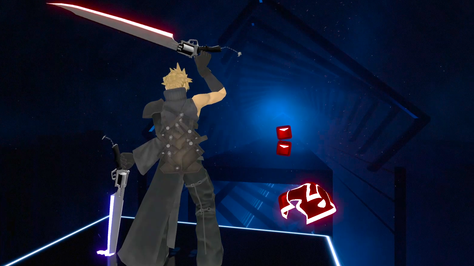 CLOUD STRIFE from FF7 in BEAT SABER - BABYMETAL - PAPAYA!! (SWORD GUNS mods) смотреть онлайн