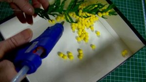 Пышная МИМОЗА как настоящая ?  МИМОЗА СВОИМИ РУКАМИ ЗА 5 МИНУТ ???