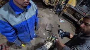 Ремонт лапы аутригера Сat 428 ep54