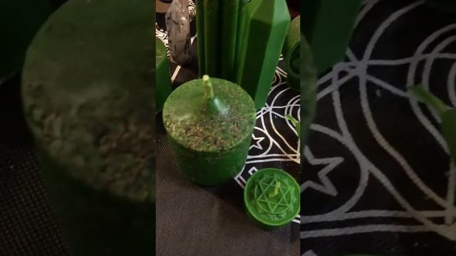 Зелёные денежные свечи. Магические свечи. смотреть онлайн