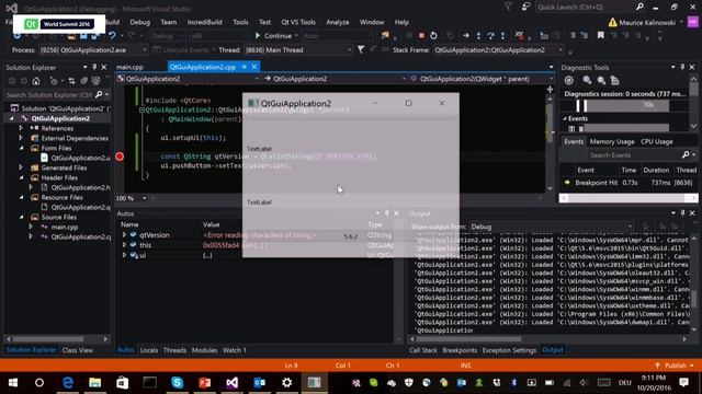 QtWS16- Introducing Qt Visual Studio Tools, Maurice Kalinowski, The Qt Company смотреть онлайн