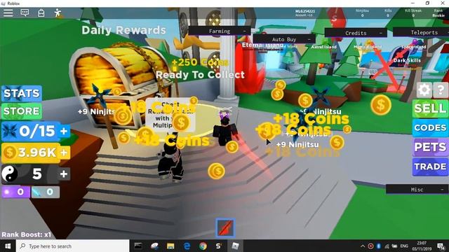 [NEW] NINJA LEGENDS | HACK/SCRIPT | INFINITE COINS/CHI + MORE !! *2019* смотреть онлайн