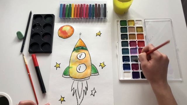 Мастер-класс "Рисунки ко дню космонавтики" от 3 лет смотреть онлайн