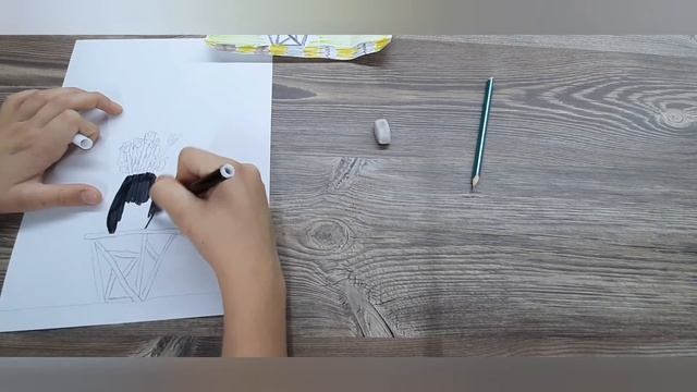 Как нарисовать вазу с цветами????Легко и просто ответ здесь!! смотреть онлайн