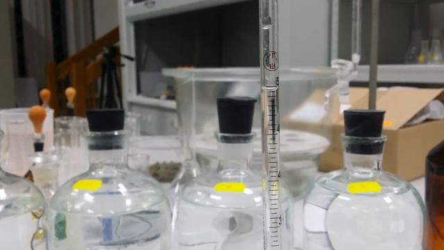 Серия стандартных  растворов аммиака та меди