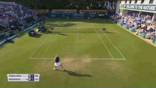 Теннис, WTA, Истбурн. Возняцки К - Соболенко А. 26 июня 2019 г Сет № 2 смотреть онлайн