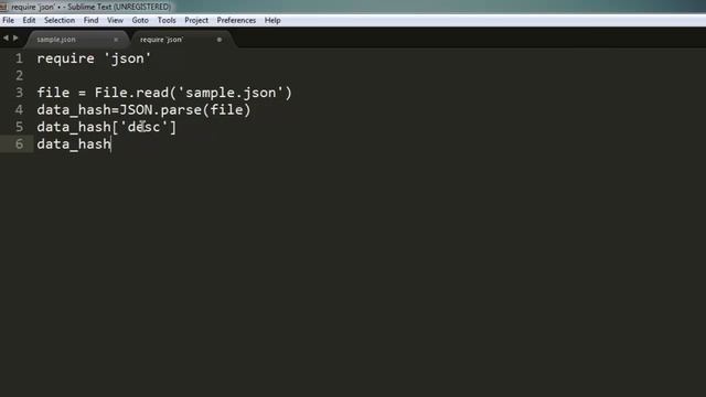 Parse JSON in Ruby смотреть онлайн