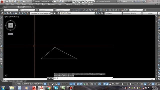 HOW TO MAKE A TRIANGLE IN AUTOCAD WITH GIVEN DIMENSIONS. смотреть онлайн