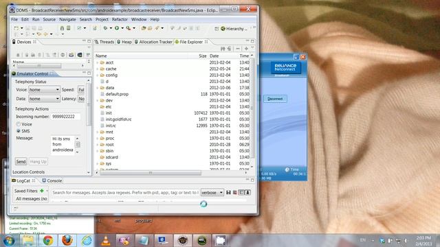 Incomming SMS Broadcast Receiver - Android Example смотреть онлайн