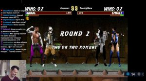 Играем турнир 2х2 по Мортал комбат Trilogy