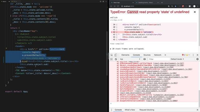 React - 16.3. 이벤트에서 state 변경하기 смотреть онлайн