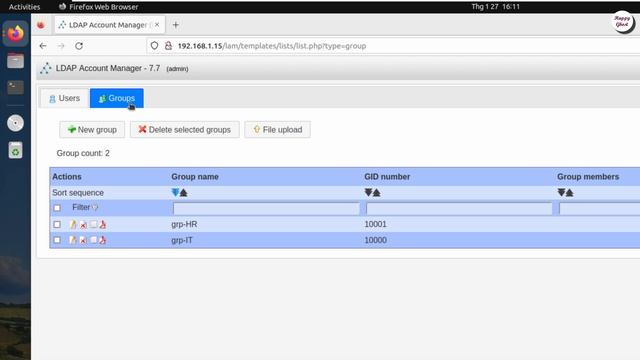 LDAP - Create OU Group User in LDAP account Manager смотреть онлайн