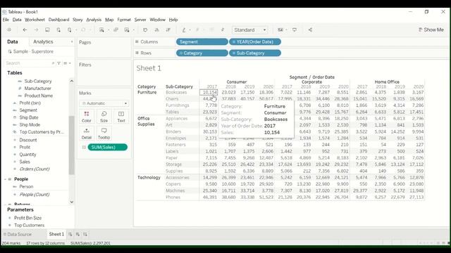 Tableau - How to Create a Text Table смотреть онлайн