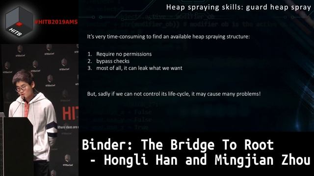 #HITB2019AMS D2T2 - Binder: The Bridge To Root - Hongli Han and Mingjian Zhou смотреть онлайн