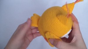 Мягкая вязаная игрушка Сова крючком