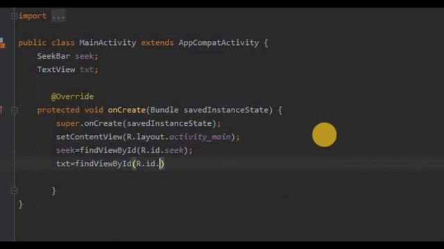 SeekBar in Android Studio with Source code смотреть онлайн