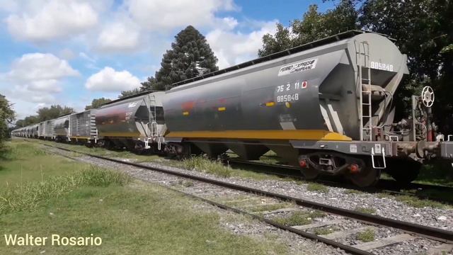 Tren de cargas FEPSA - con la locomotora EMD GR-12W N°6633 ( ZULMA ) смотреть онлайн