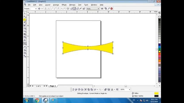 Envelope Tool in Corel Draw || Corel Draw12 || Class 25 || اردو / हिंदी смотреть онлайн