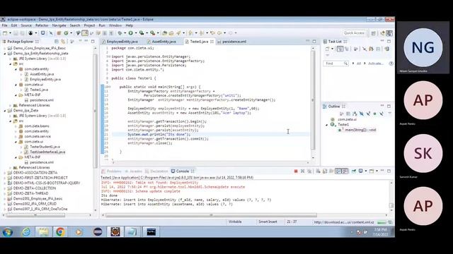 One To One Entity Relationship in JPA /ORM Java by NiteenSir смотреть онлайн