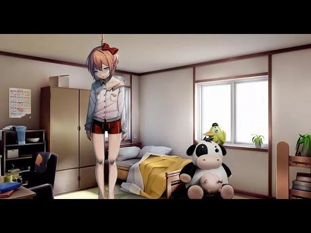 Саёри повесилась,я вступил в литературный клуб иии(Doki Doki Literature Club) смотреть онлайн