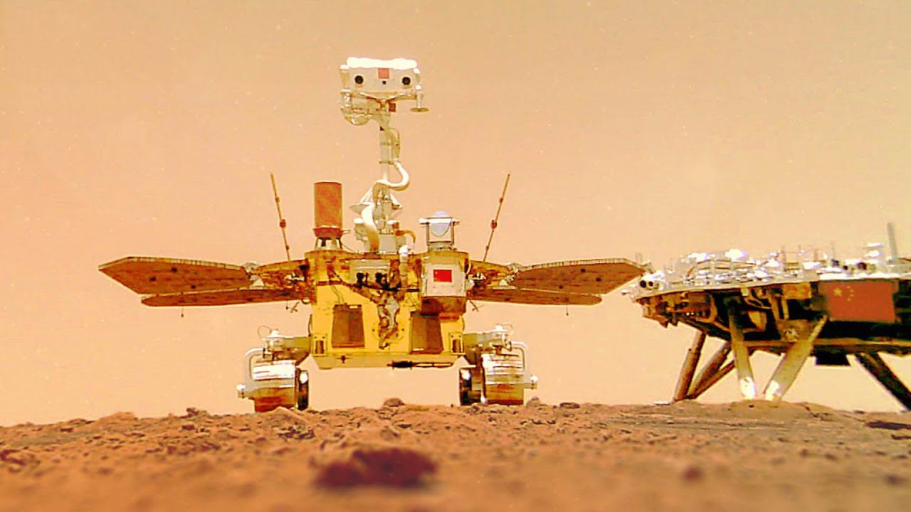 Тяньвэнь1: Первые качественные кадры Марса переданные китайским марсоходом Чжужун (Чжуронг) смотреть онлайн