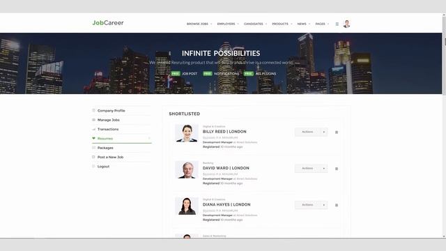 Employer Profile Settings in JobCareer Job Board Theme смотреть онлайн