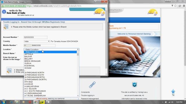 How to regain your SBI internet banking user id and change password in hindi смотреть онлайн