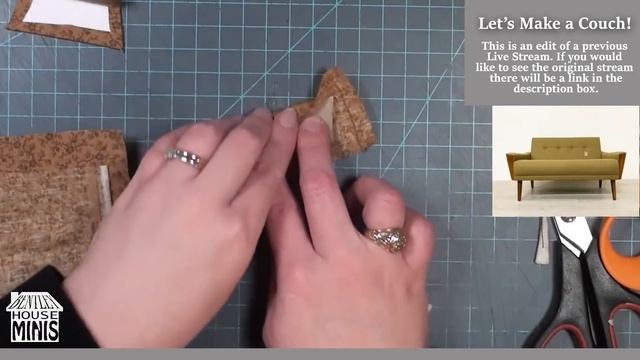 DIY Miniature Couch! Easy Retro Style