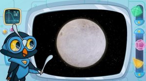 Окружающий мир, тема - почему луна бывает разной, развивающий мультик