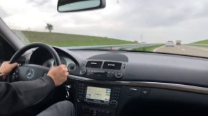 Mercedes Benz E320 CDI W211, POV Drive Acceleration
