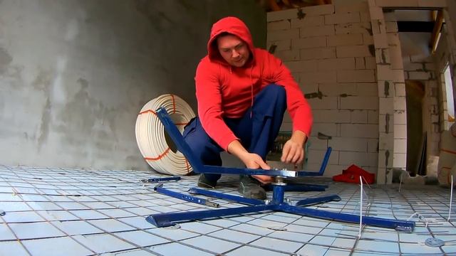 Самодельная моталка для труб теплого пола. смотреть онлайн