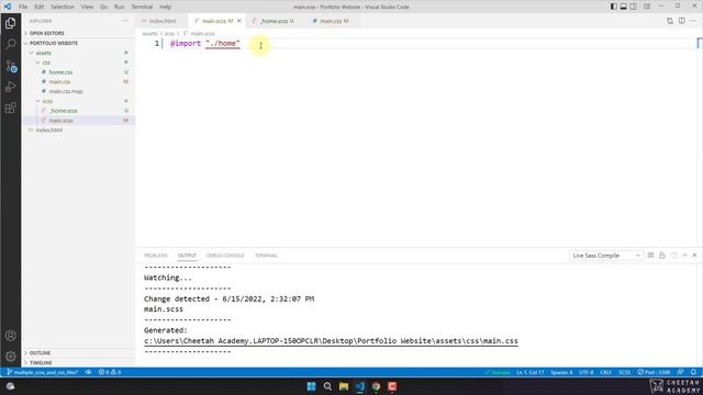 Convert Figma Portfolio to Responsive HTML Website: 2-3-Multiple SCSS files using the SASS partials смотреть онлайн
