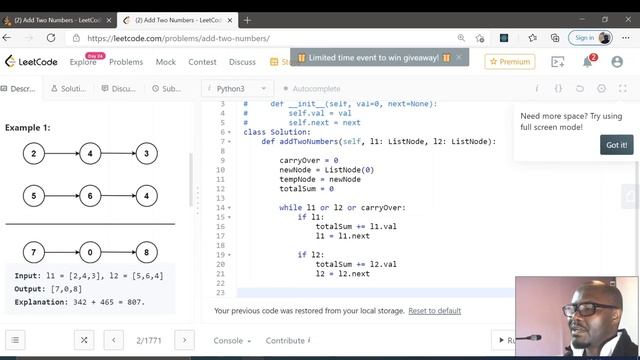 Python Programming: Add Two Numbers смотреть онлайн